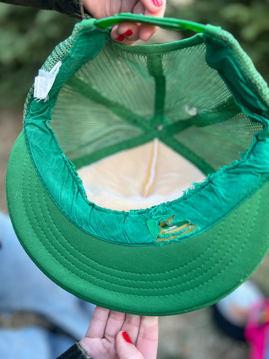 Green Vintage Trucker Hat: Just A Swangin', Kap Int'l Inc.