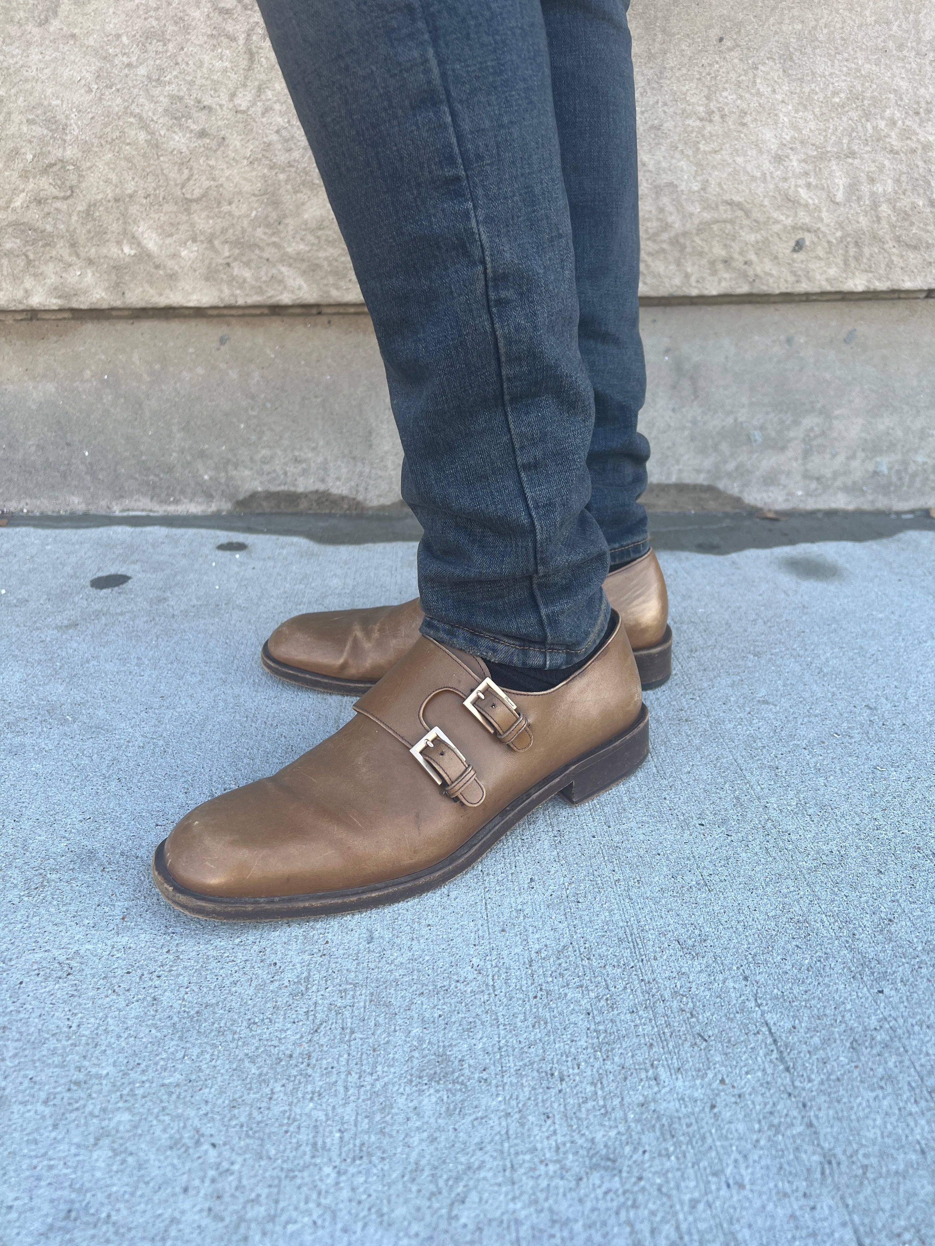 Mens Vintage Brown Italian Leather Dress Shoes, 2 Buckles, Salvatore F – The Hip Zipper Nashville Mens Vintage Brown Italian Leather Dress Shoes, 2 Buckles, Salvatore F – The Hip Zipper Nashville
