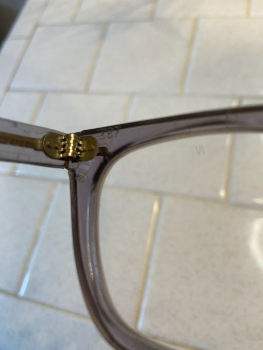 60s Grey Square Frame Vintage Eyeglasses, Norton