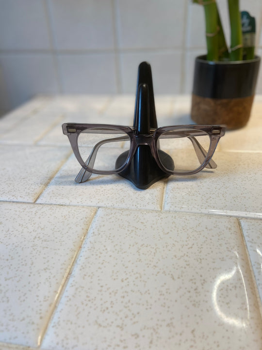 60s Grey Square Frame Vintage Eyeglasses, Norton