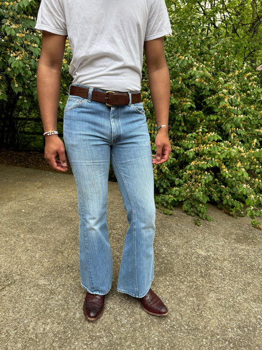 Vintage Bell Bottom Denim Jeans, Farrah, Pair 2