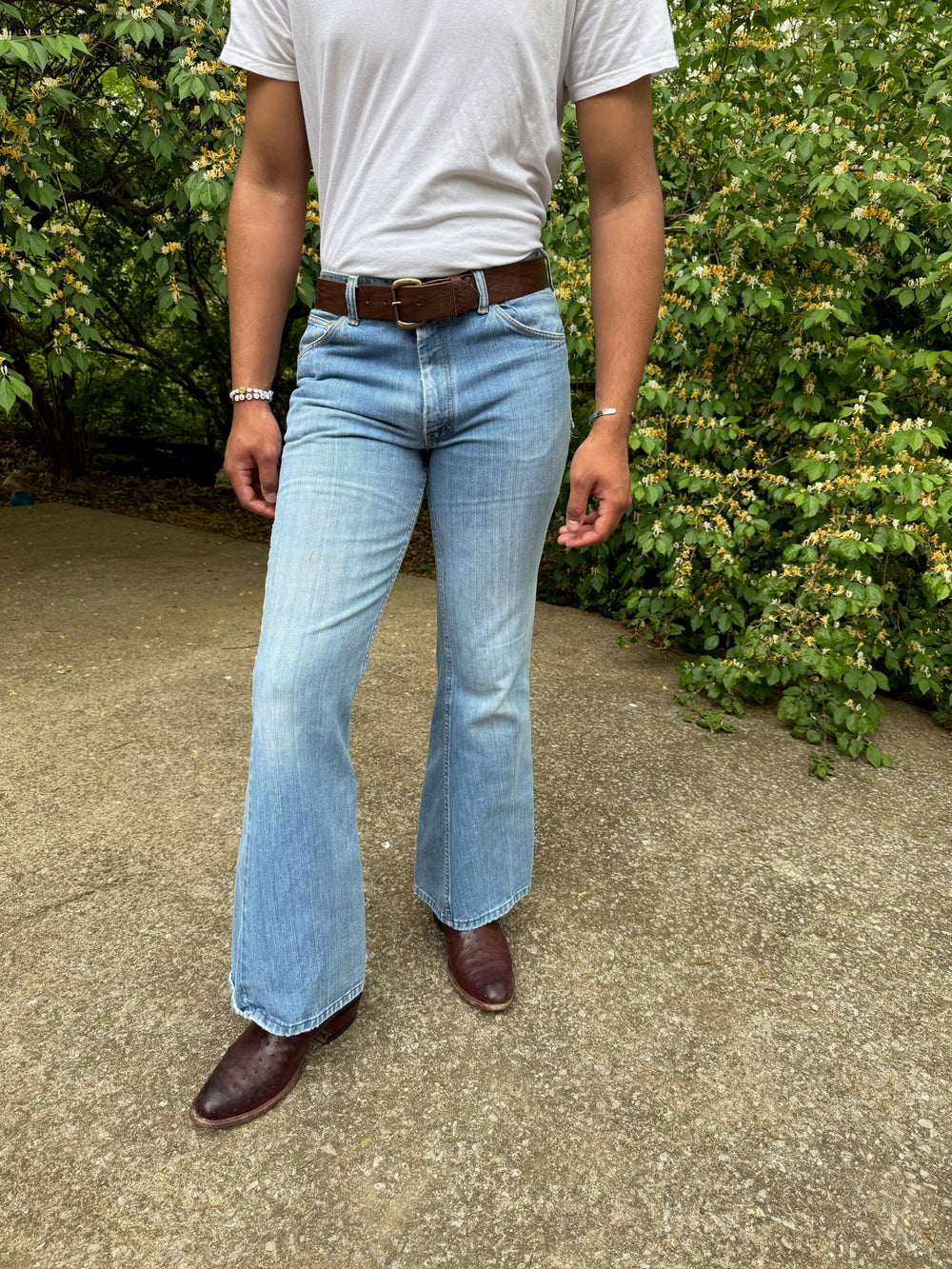 Vintage Bell Bottom Denim Jeans, Farrah, Pair 2