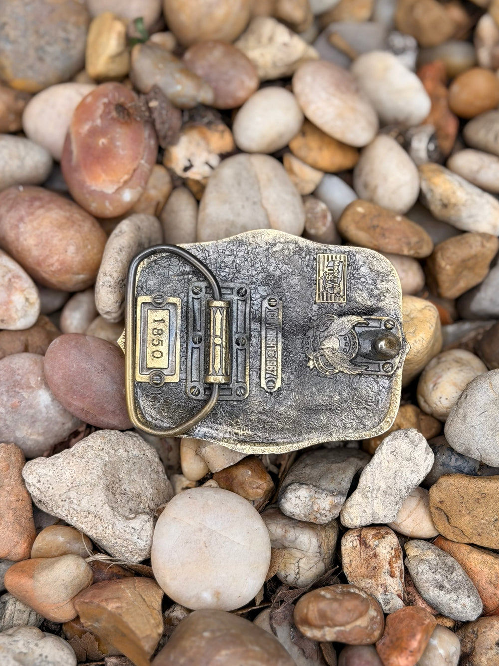 Brass Belt Buckle: 2 Mallard Ducks by The Great American Buckle Co