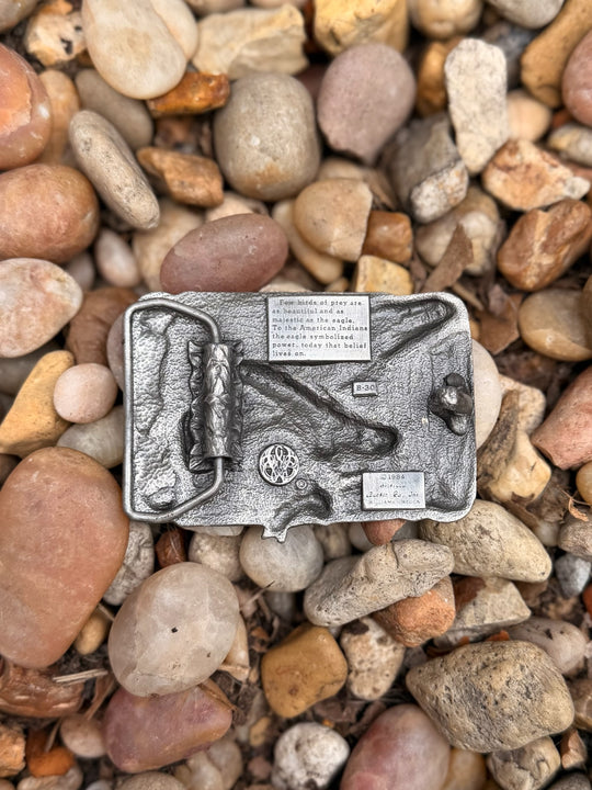 Belt Buckle: Eagle and Fish, Siskiyou Buckle Co