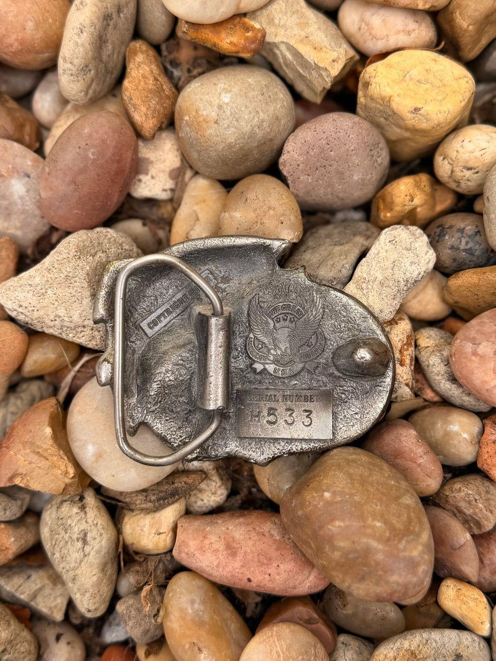 Brass Belt Buckle Fishing Trout, Great American Buckle Company