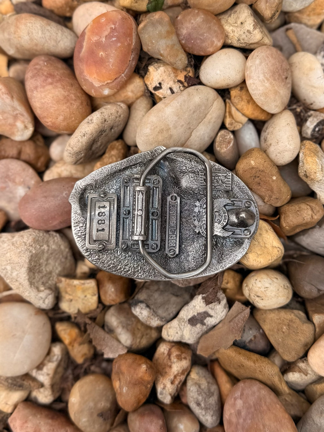 Belt Buckle: Construction Worker Eagle: Great American Buckle Company