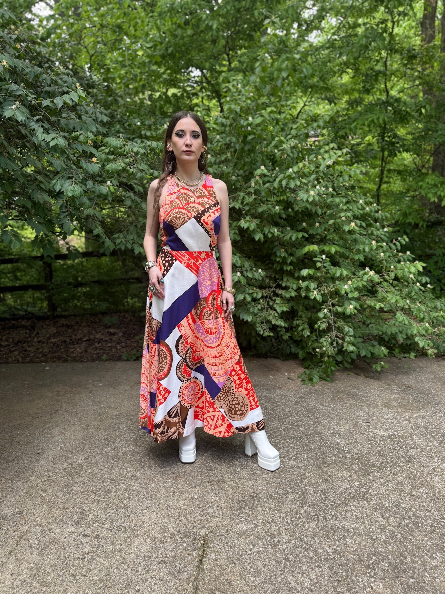 【AMERI VINTAGE】DRESS Ameri VINTAGE（アメリ ヴィンテージ）EMBROIDERY DRESS