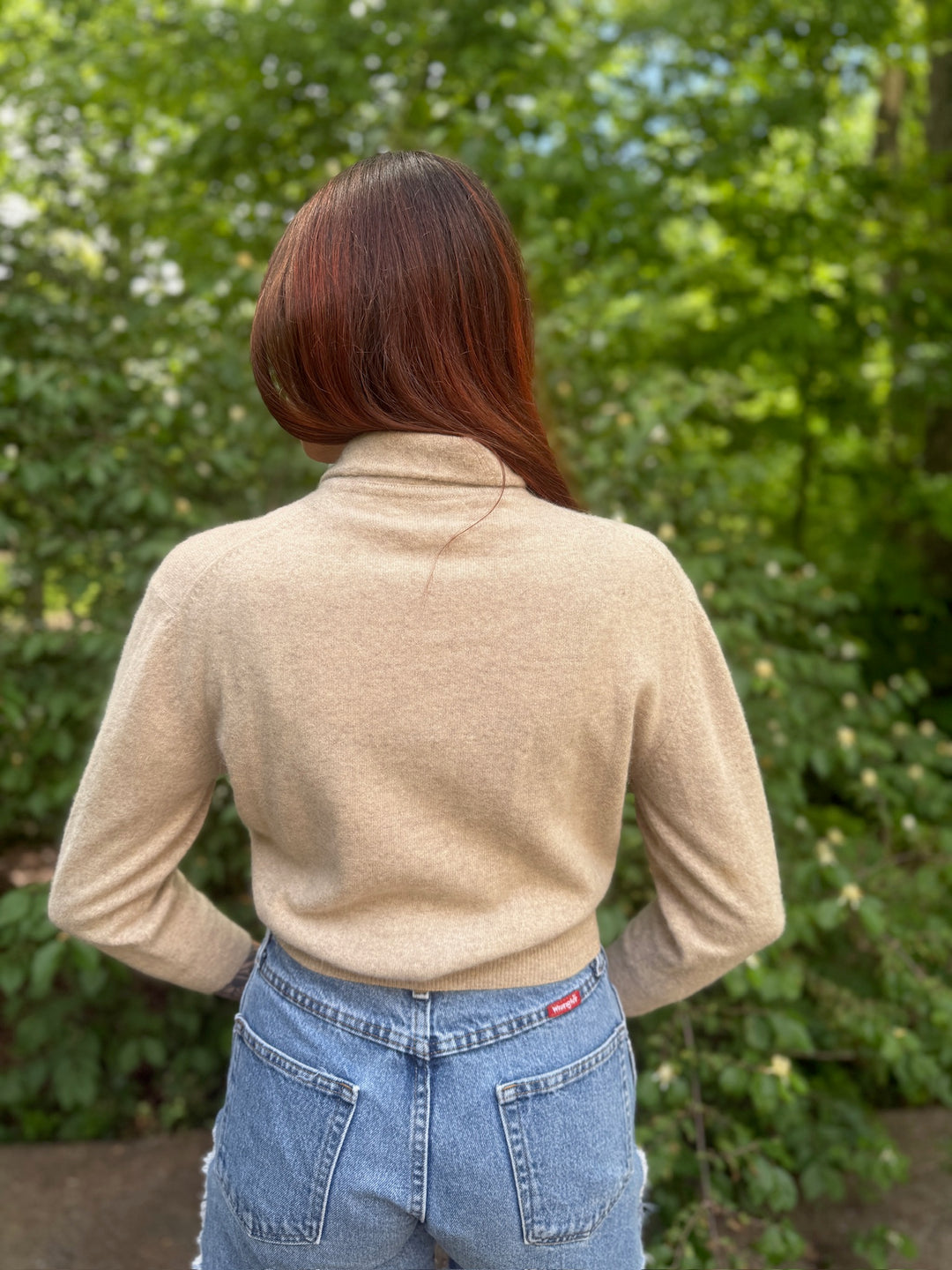 50s Tan Cardigan Sweater, Penney's