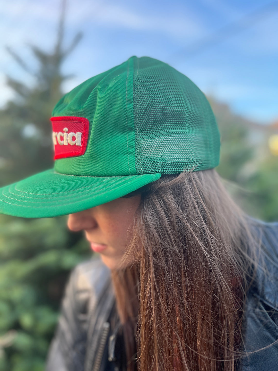Vintage Green Trucker Hat: Garcia