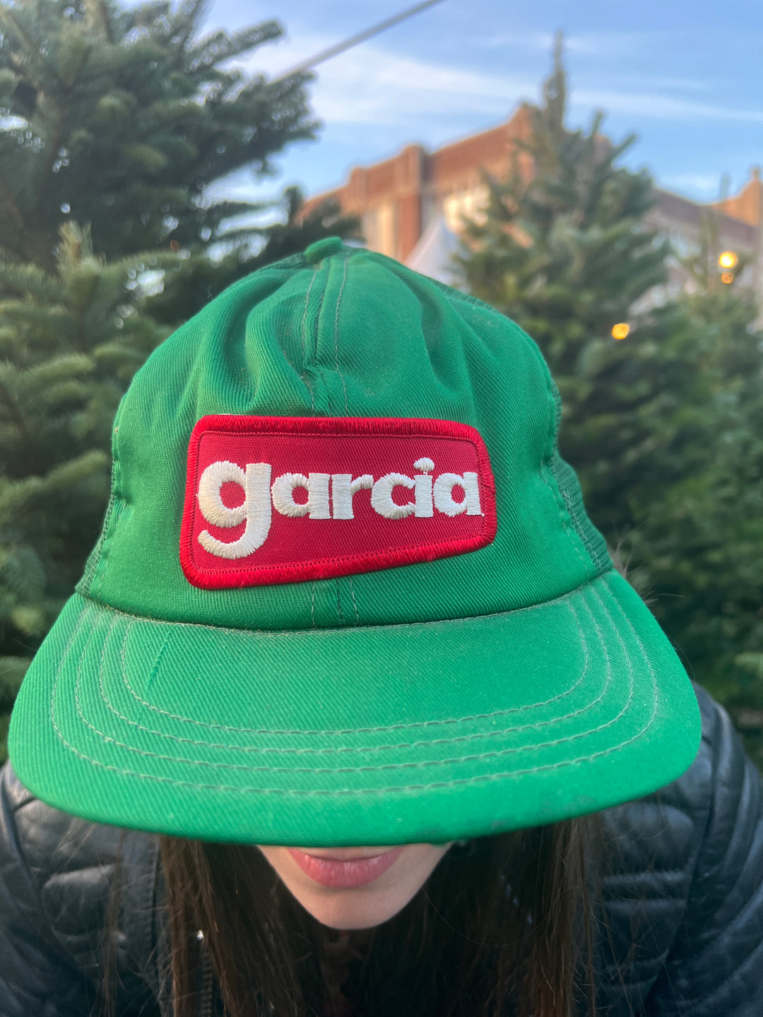Vintage Green Trucker Hat: Garcia
