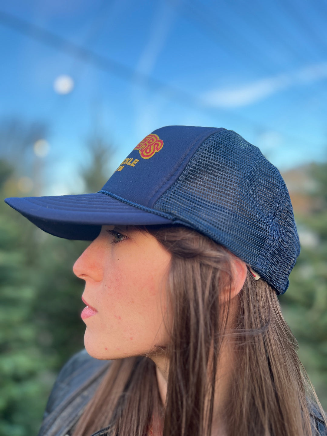 Vintage Blue Trucker Hat: Hookers Bait and Tackle