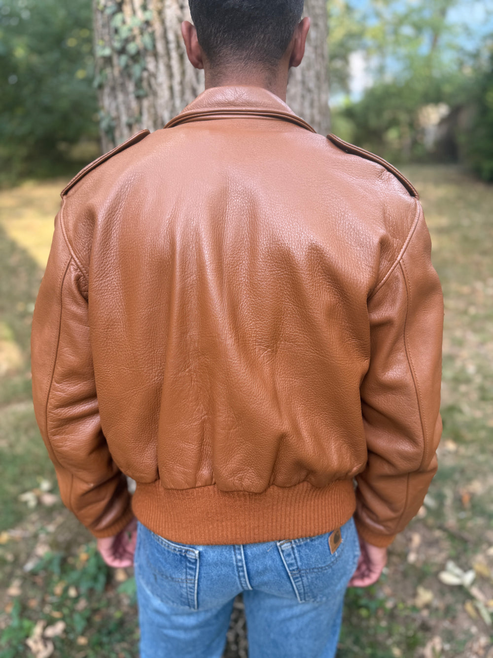 Men's Brown Deer Skin Custom Leather Zip Front Jacket, Custom Coat Co.