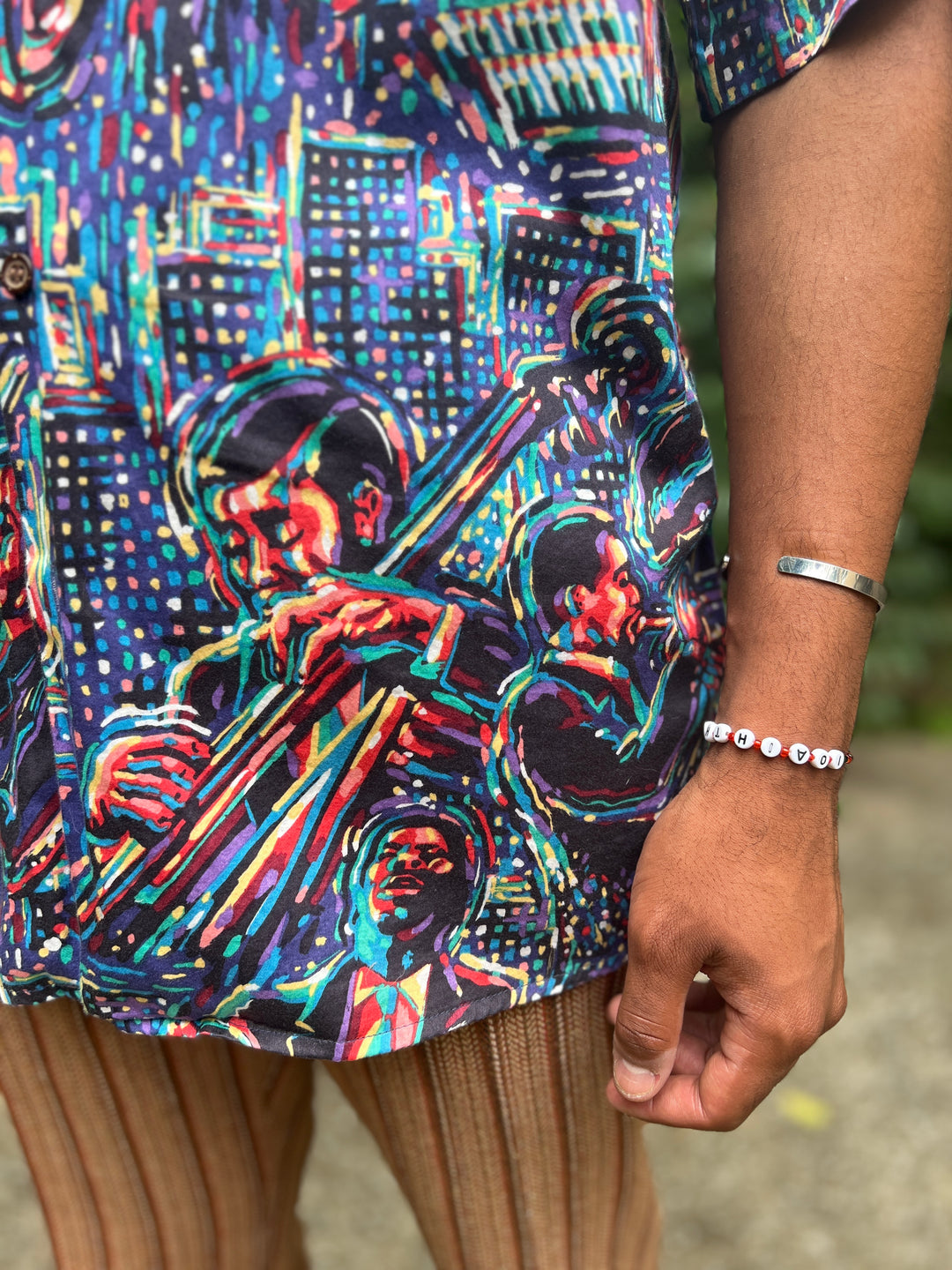 Men's 80s Black Shirt, Jazz Players by Reyn Spooner