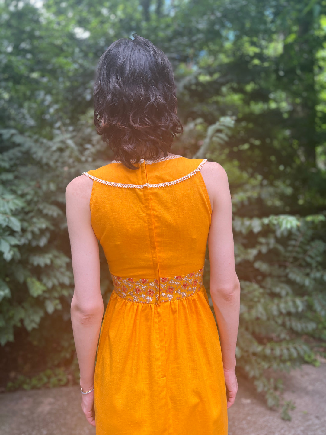 70s Orange Floral Cotton Maxi Dress The Hip Zipper Nashville 70s Orange Floral Cotton Maxi Dress The Hip Zipper Nashville