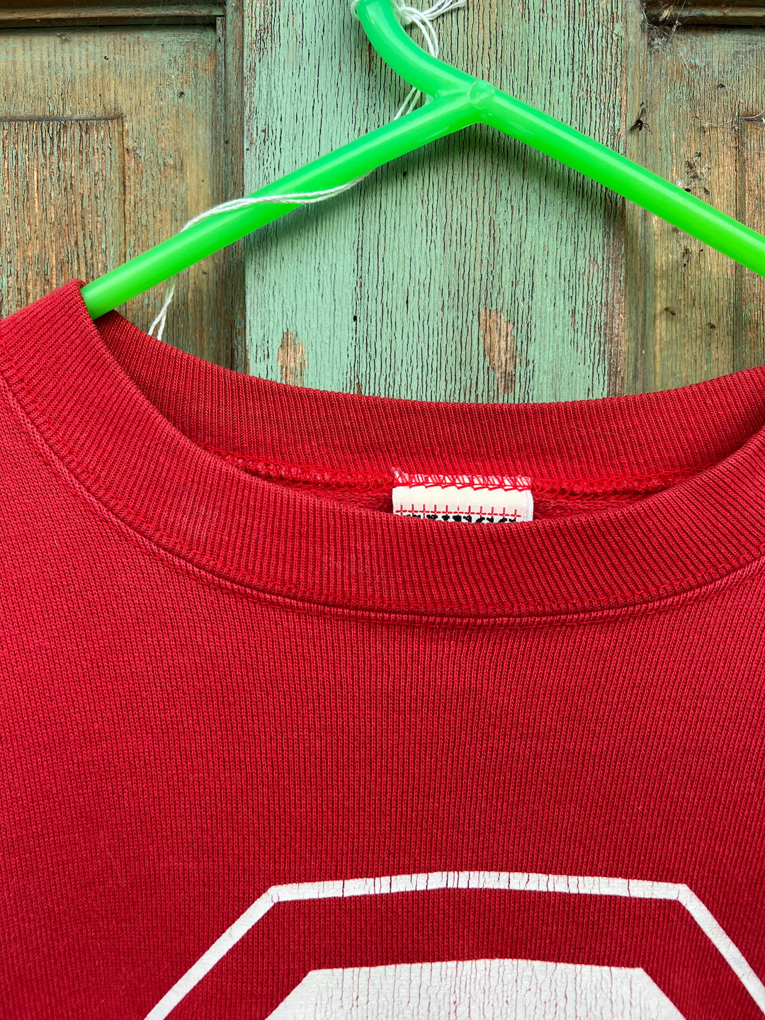 80s Red Sweatshirt with White G by Guess