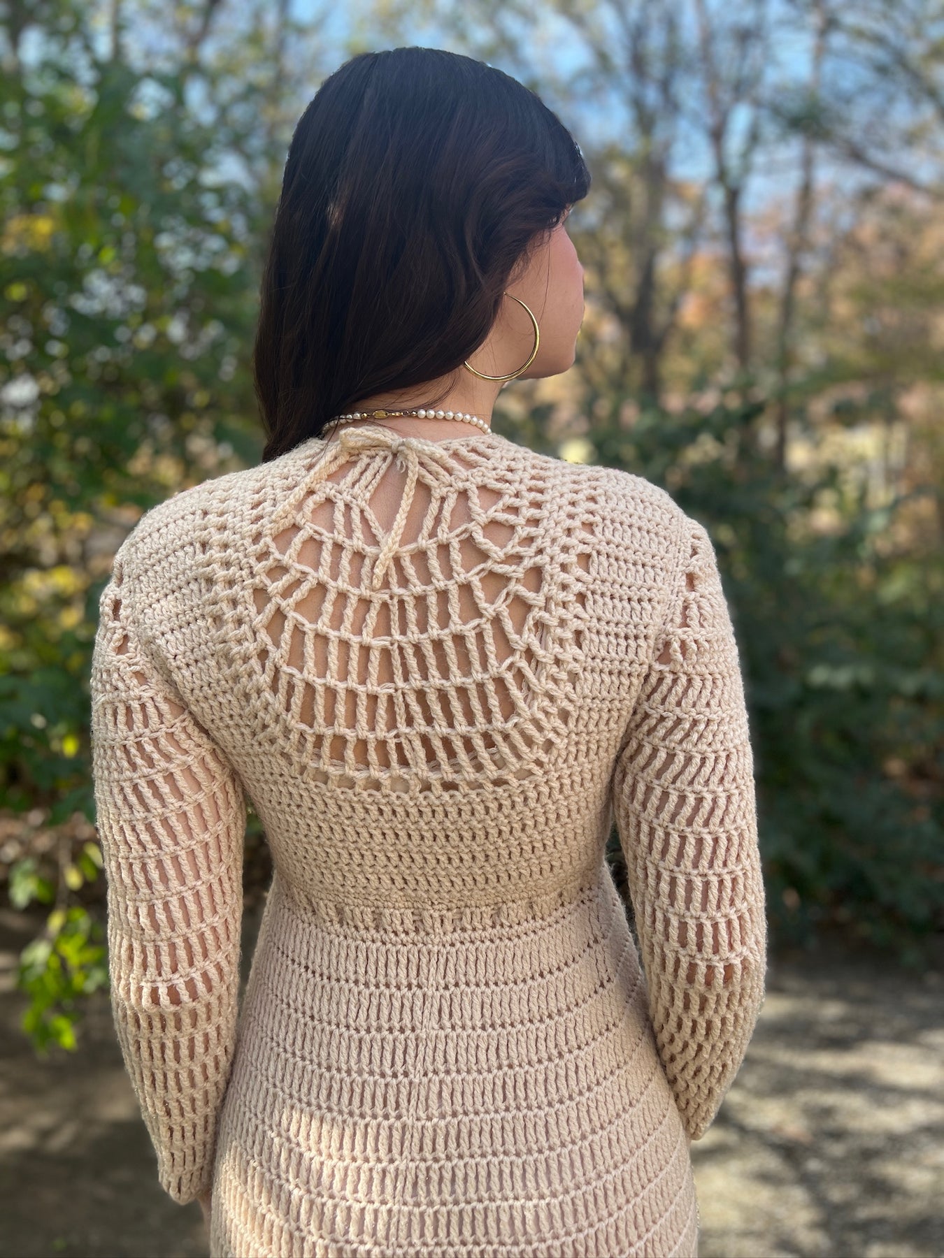 60s Ivory Pink Crocheted Maxi Dress The Hip Zipper Nashville 60s Ivory Pink Crocheted Maxi Dress The Hip Zipper Nashville