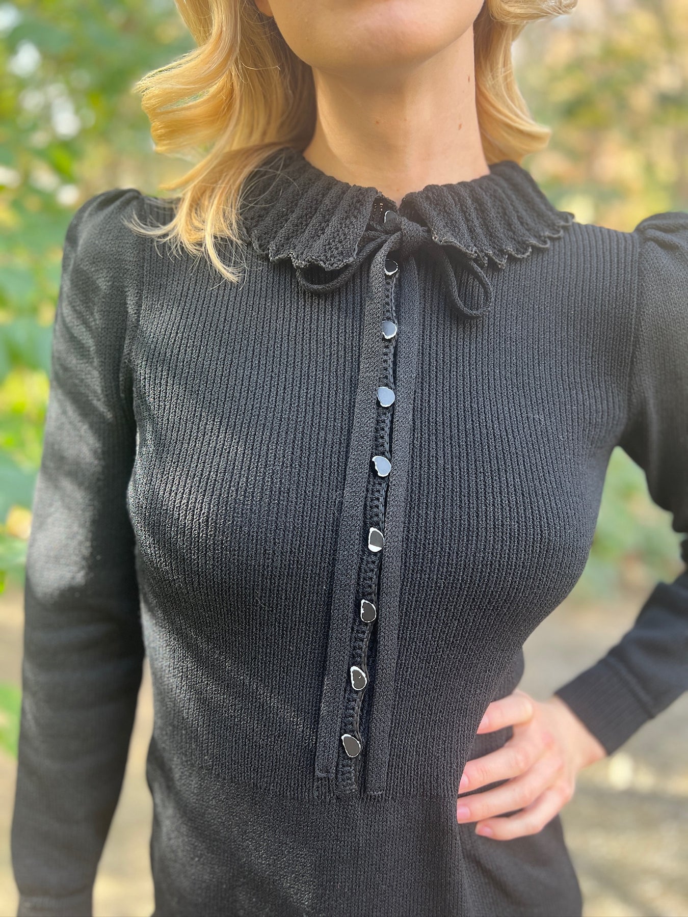 80s Black Knit Dress, John – The Hip Zipper Nashville