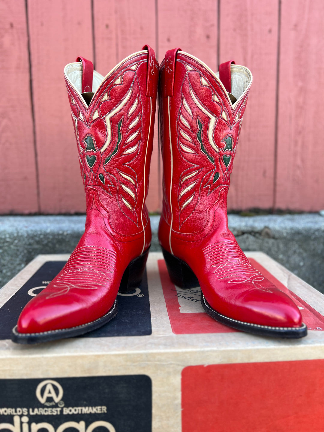 Vintage ralph lauren cowboy boots best sale