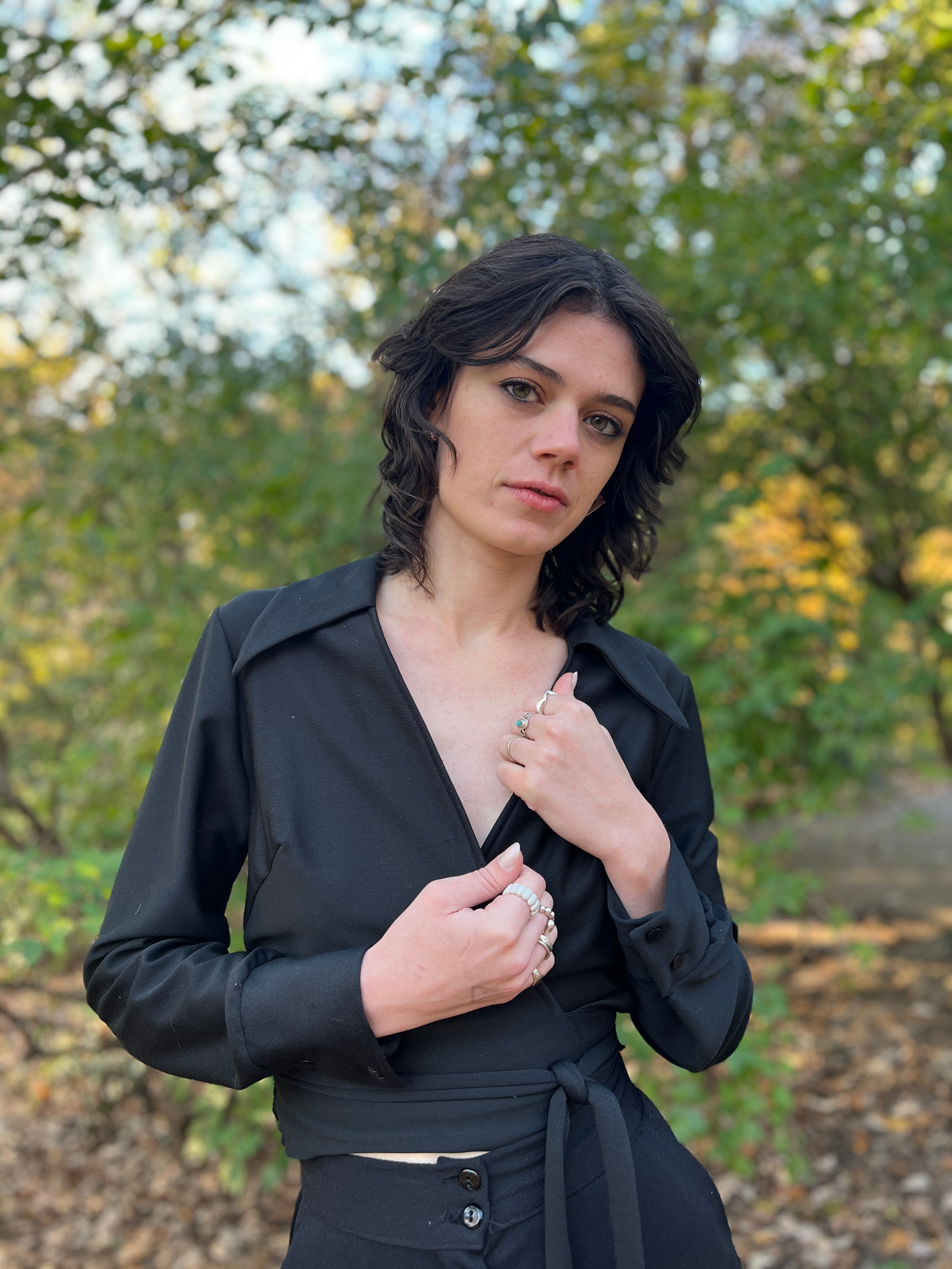 Vintage 70s Black Polyester Pantsuit – The Hip Zipper Nashville