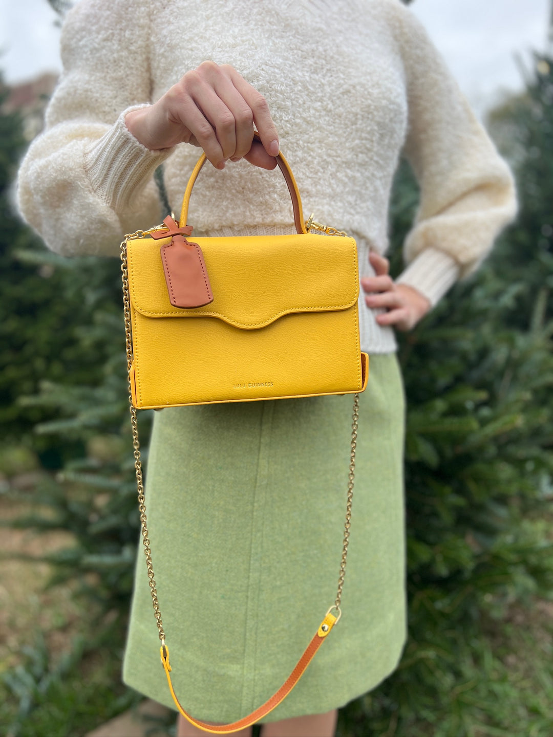 Vintage Yellow Purse, Lulu Guinness