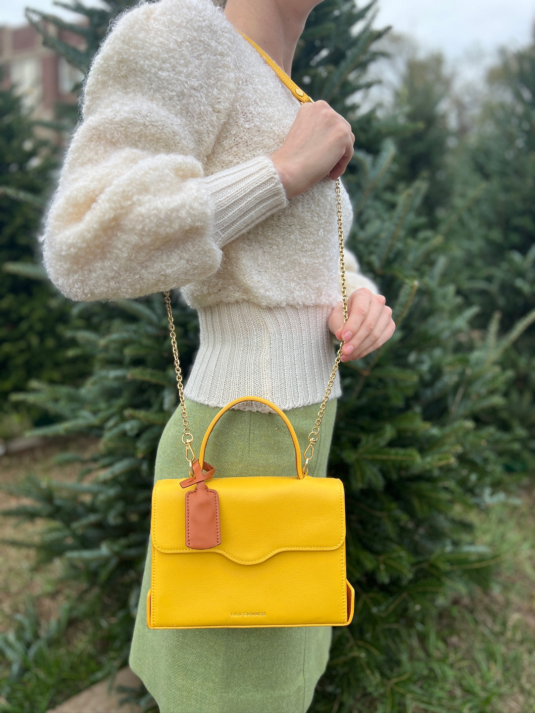 Vintage Yellow Purse, Lulu Guinness