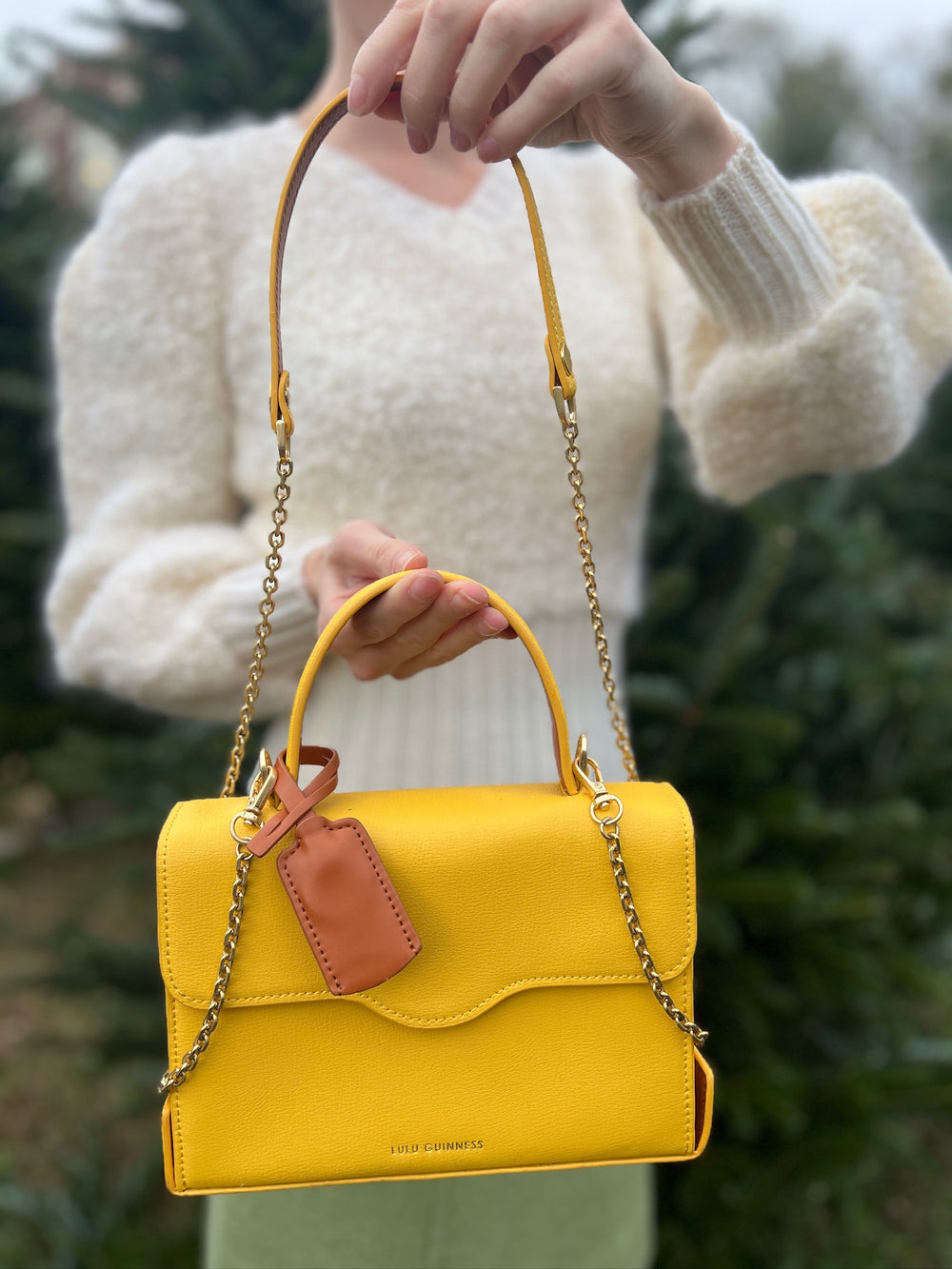 Vintage Yellow Purse, Lulu Guinness