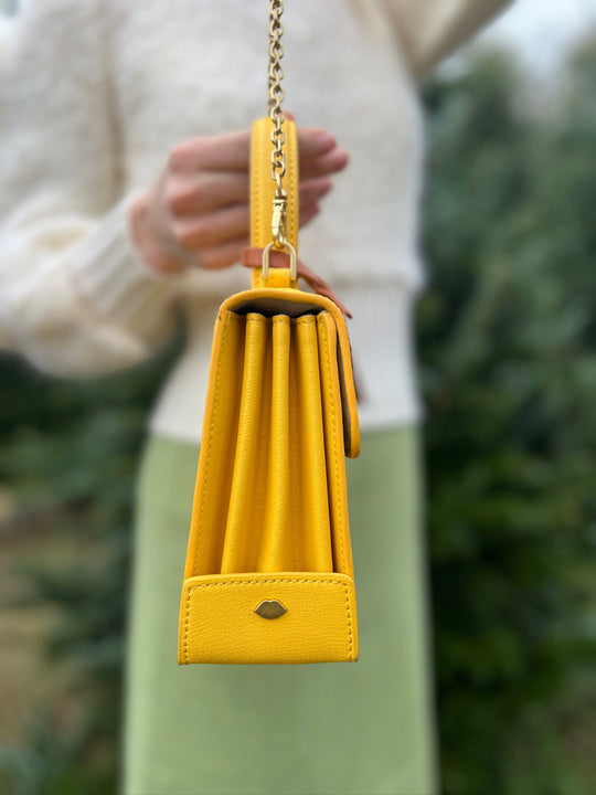 Vintage Yellow Purse, Lulu Guinness