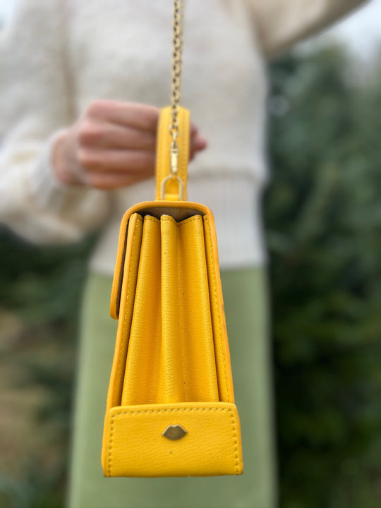 Vintage Yellow Purse, Lulu Guinness