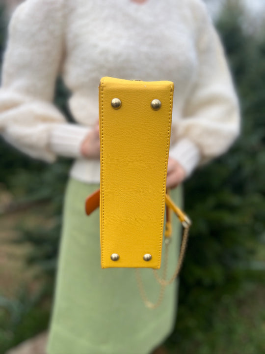 Vintage Yellow Purse, Lulu Guinness