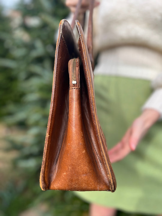 Vintage Leather Tooled Mexican Souvenir Purse