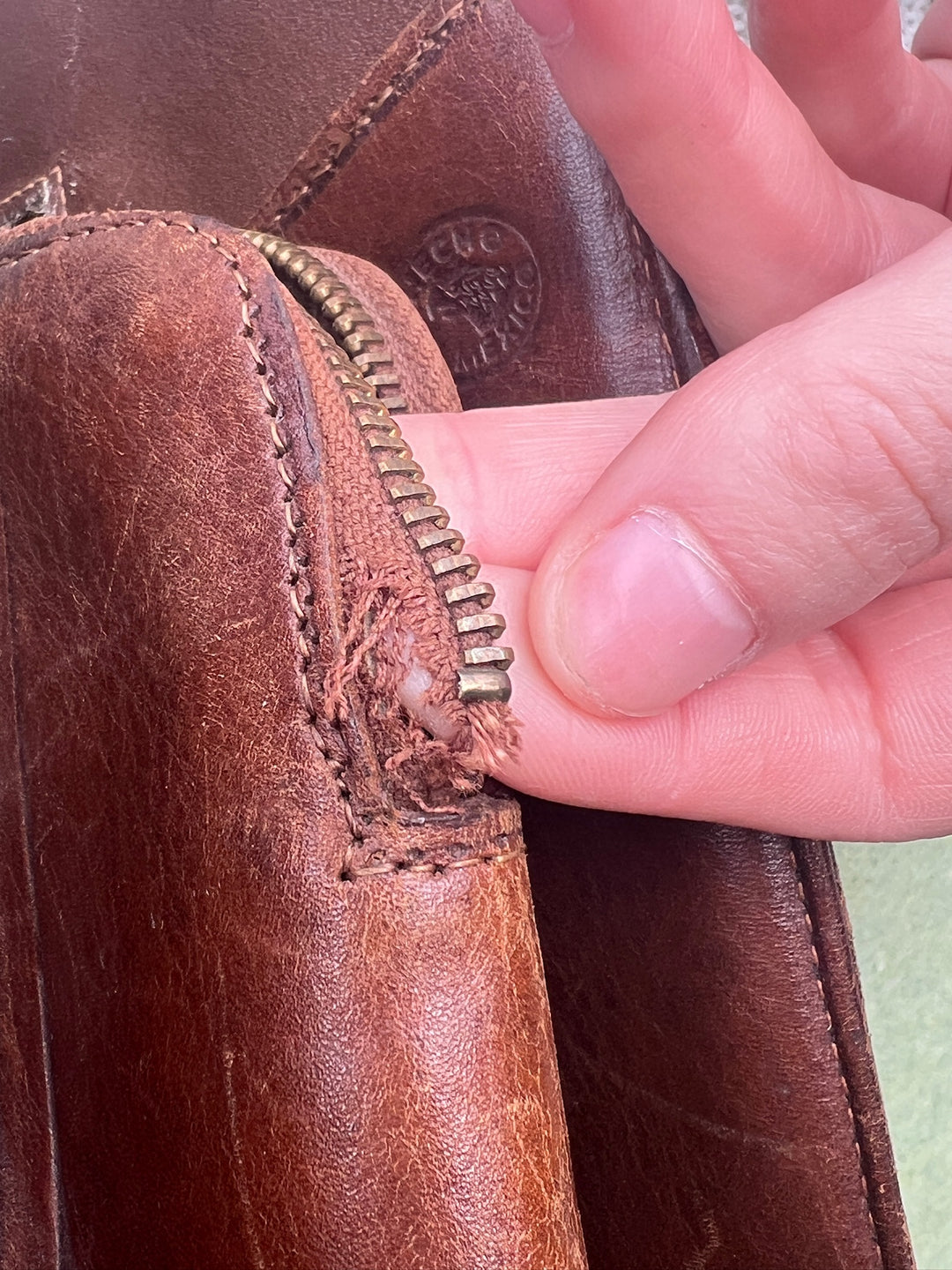 Vintage Leather Tooled Mexican Souvenir Purse