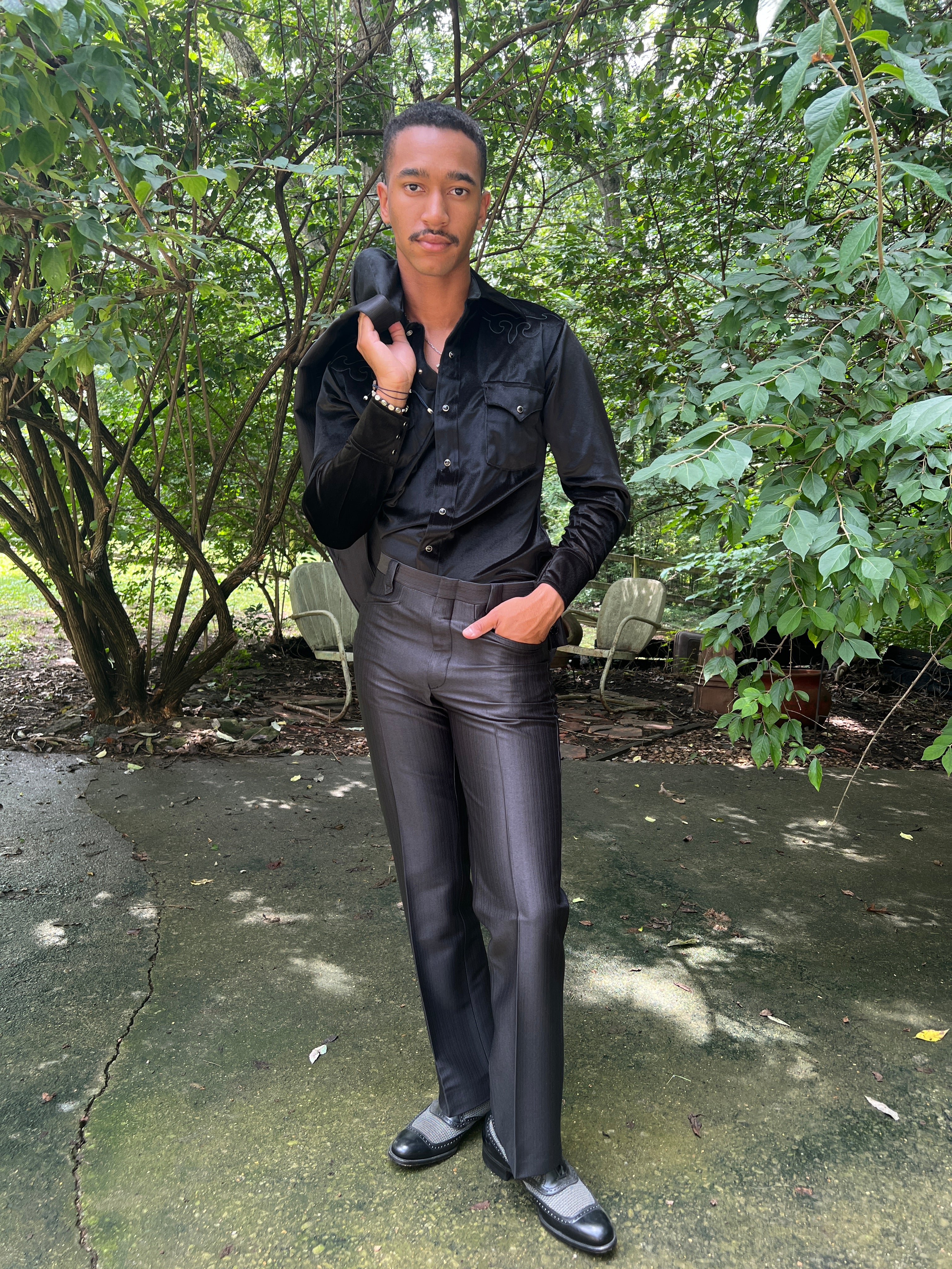 Black western outlet suit