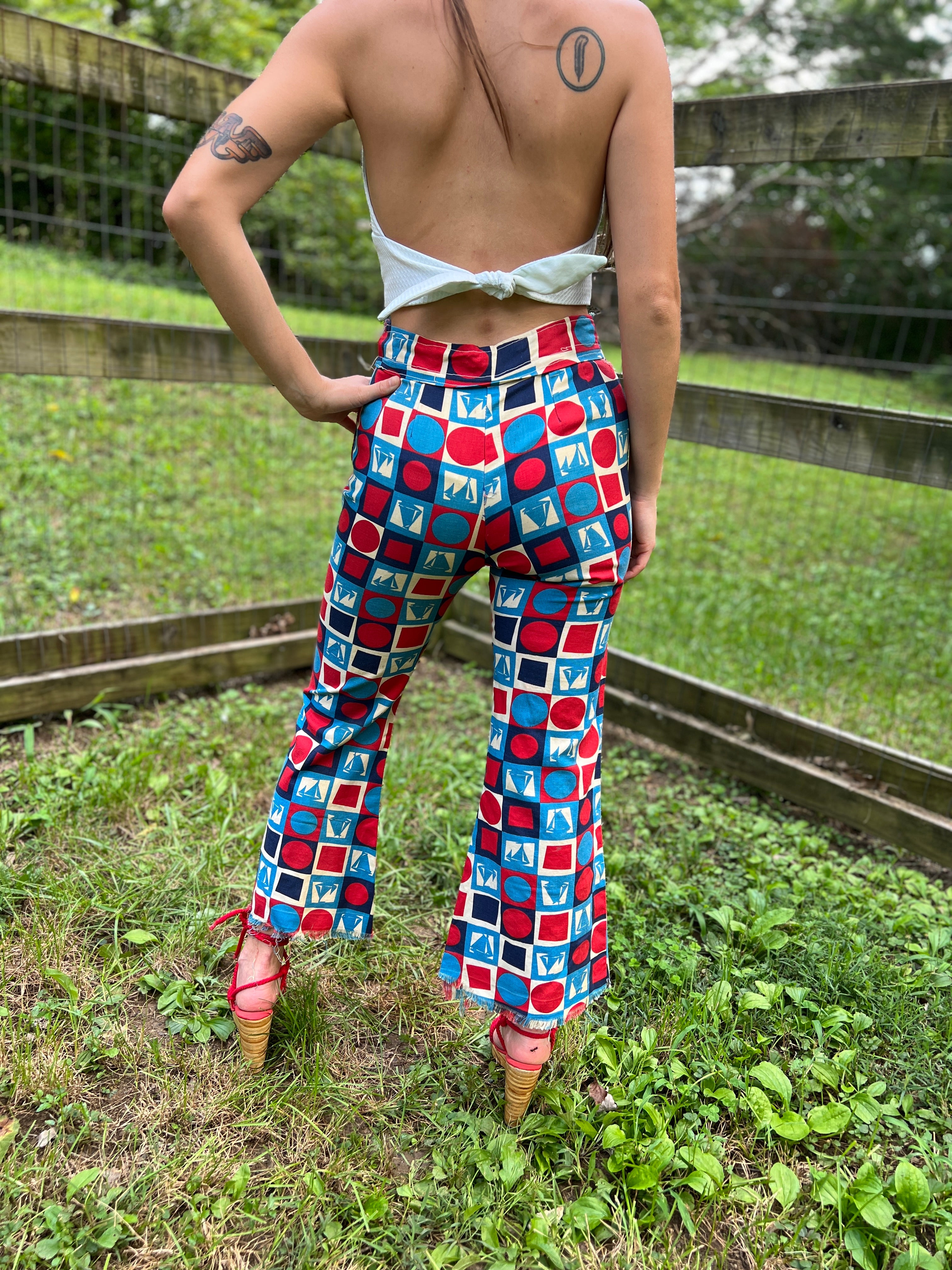 Cotton hot sale bell bottoms