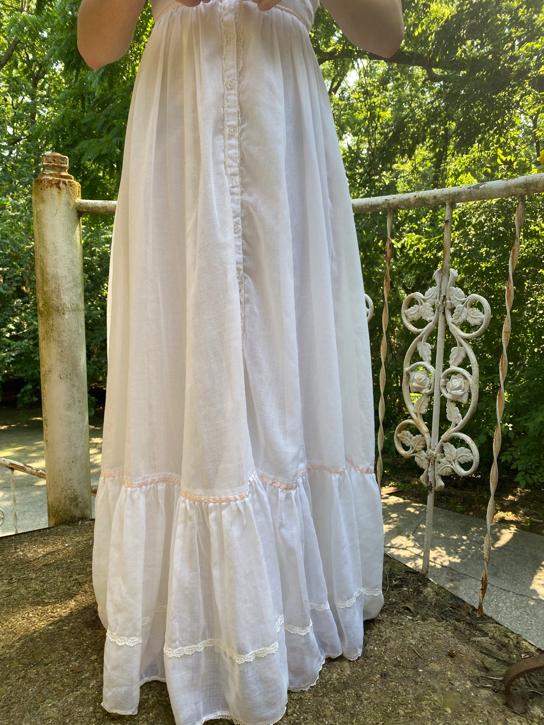 White sales 70's dress
