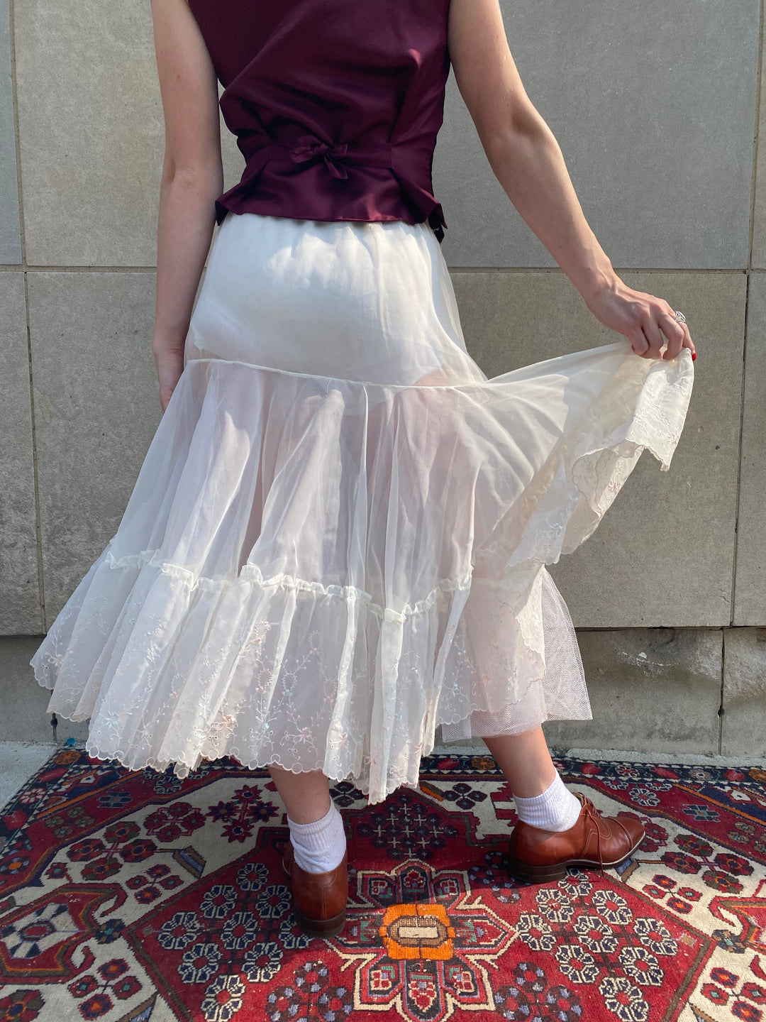 White 50s skirt best sale