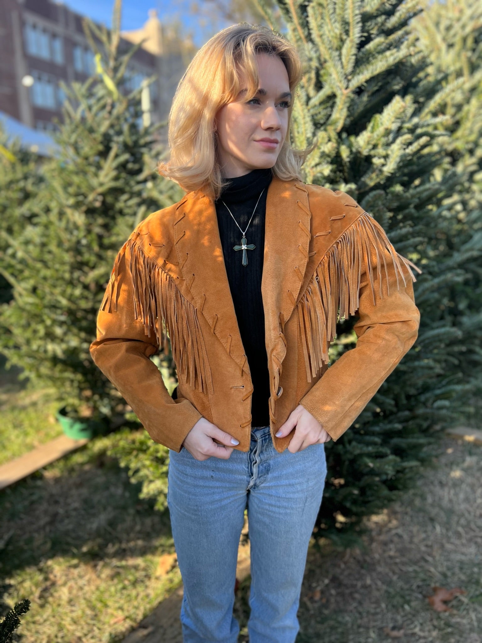 90s Brown Suede Cropped Vintage Jacket , Phoenix USA – The Hip