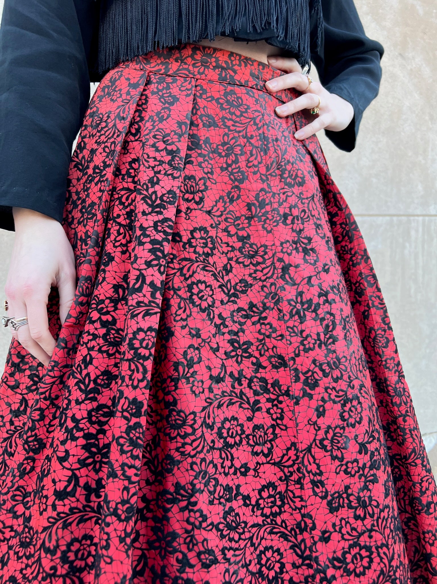 50s floral outlet skirt