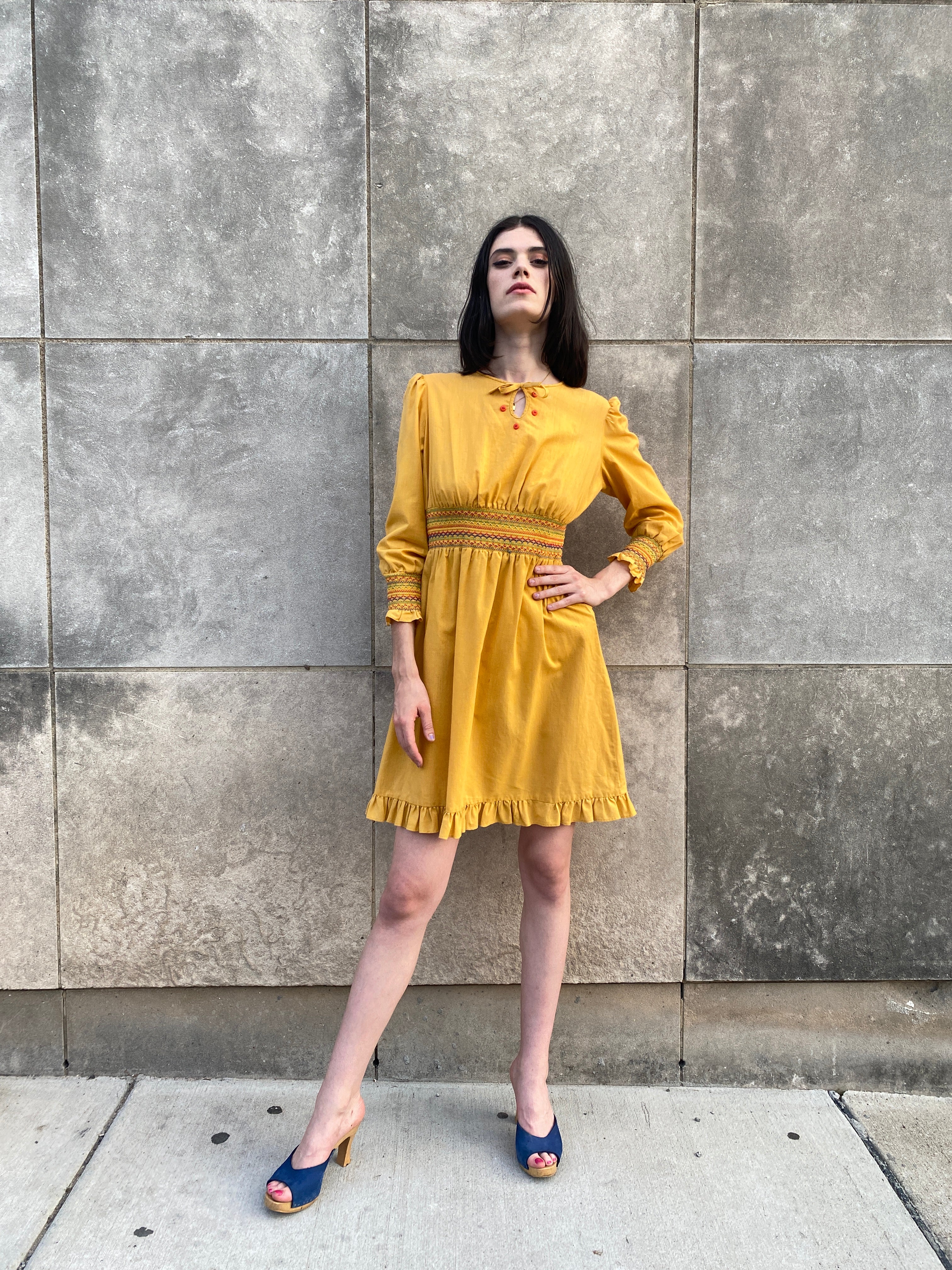Sacho Dress - Mustard Yellow – Olakira Craft