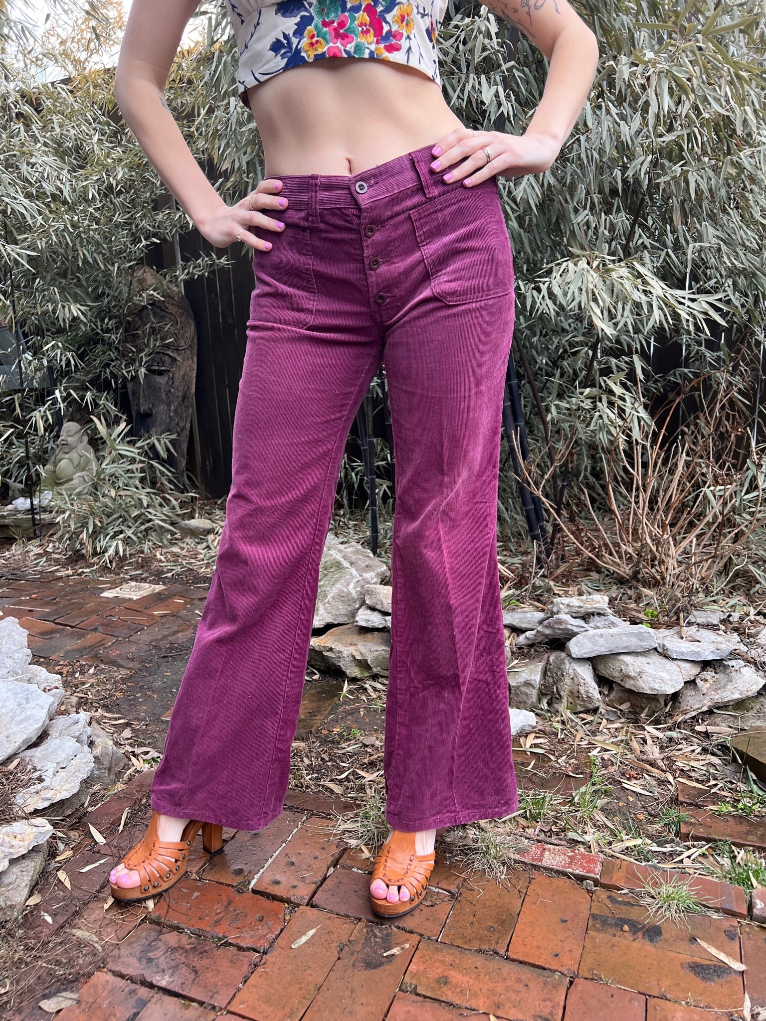 Womens 70s High Waisted Flared Red Disco Pants. - Walmart.com