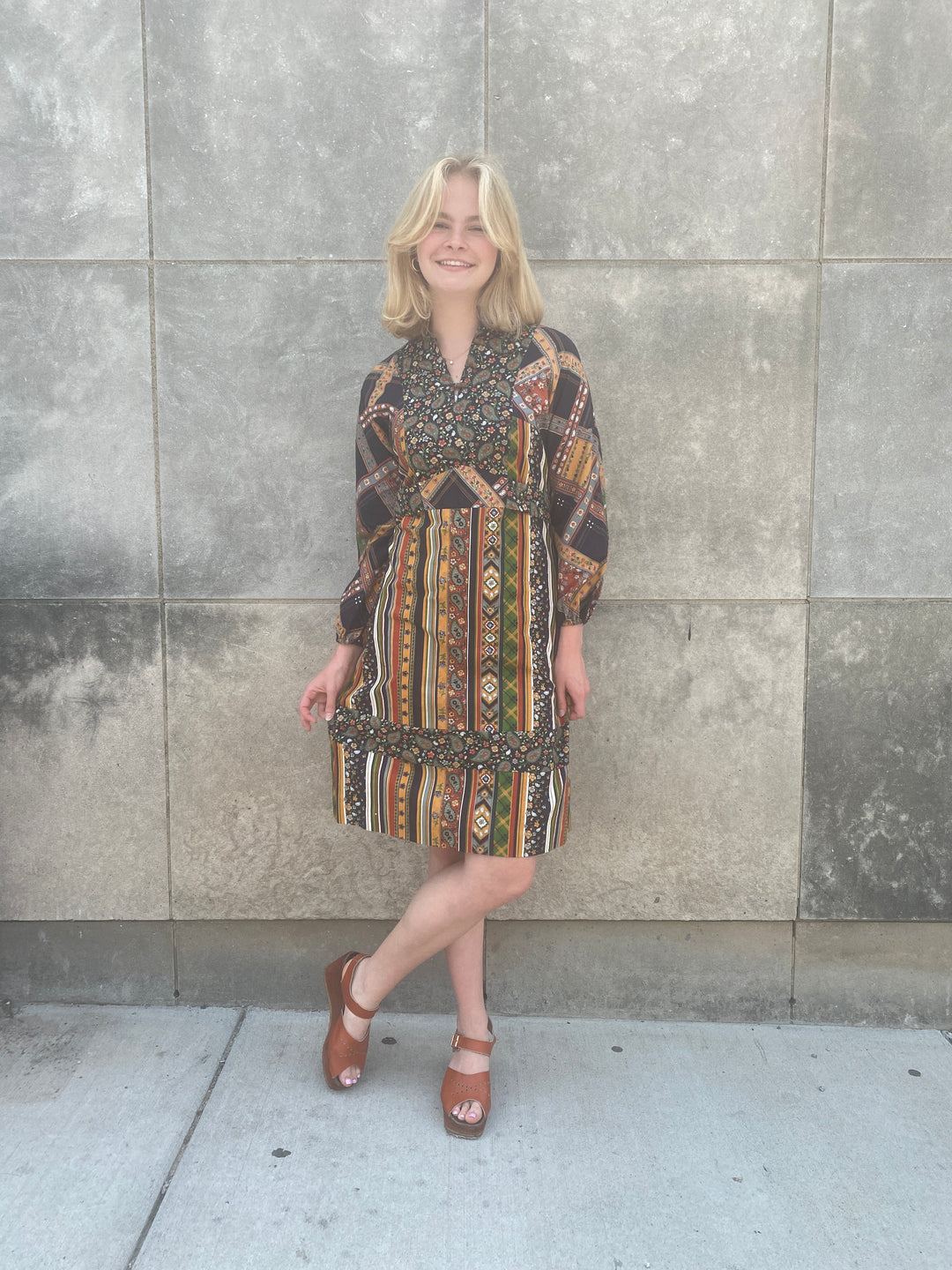 70s Brown Paisley Striped Cotton Dress, EnC Jr. – The Hip Zipper Nashville 70s Brown Paisley Striped Cotton Dress, EnC Jr. – The Hip Zipper Nashville
