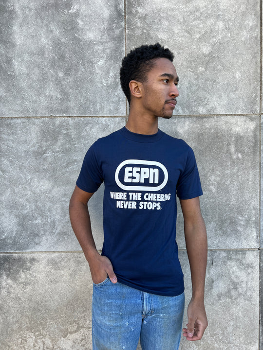 Vintage Blue ESPN Novelty T-Shirt