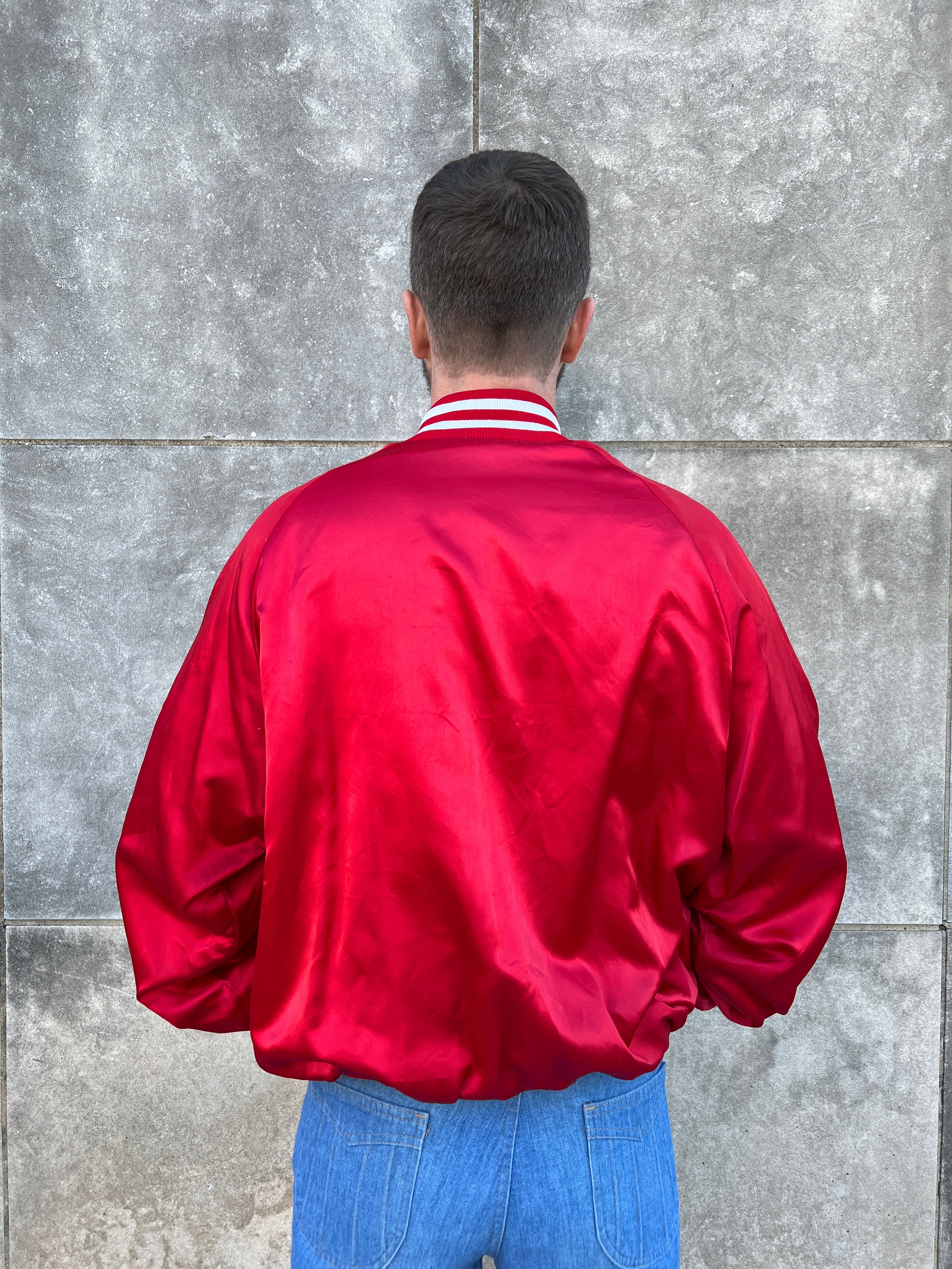 80s Vintage Red Lakers Baseball-Style Jacket – The Hip Zipper