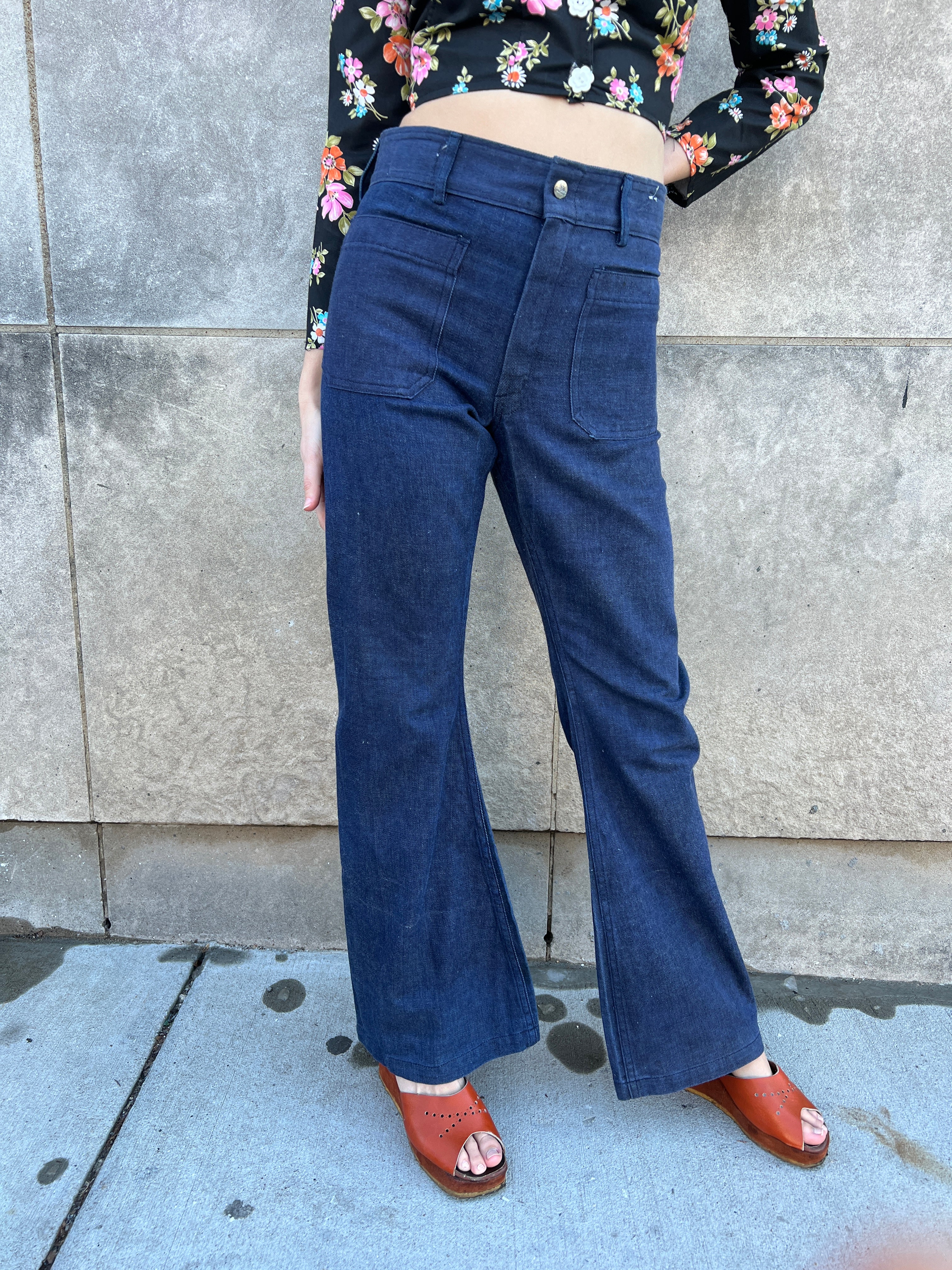 70s hip best sale hugger bell bottoms