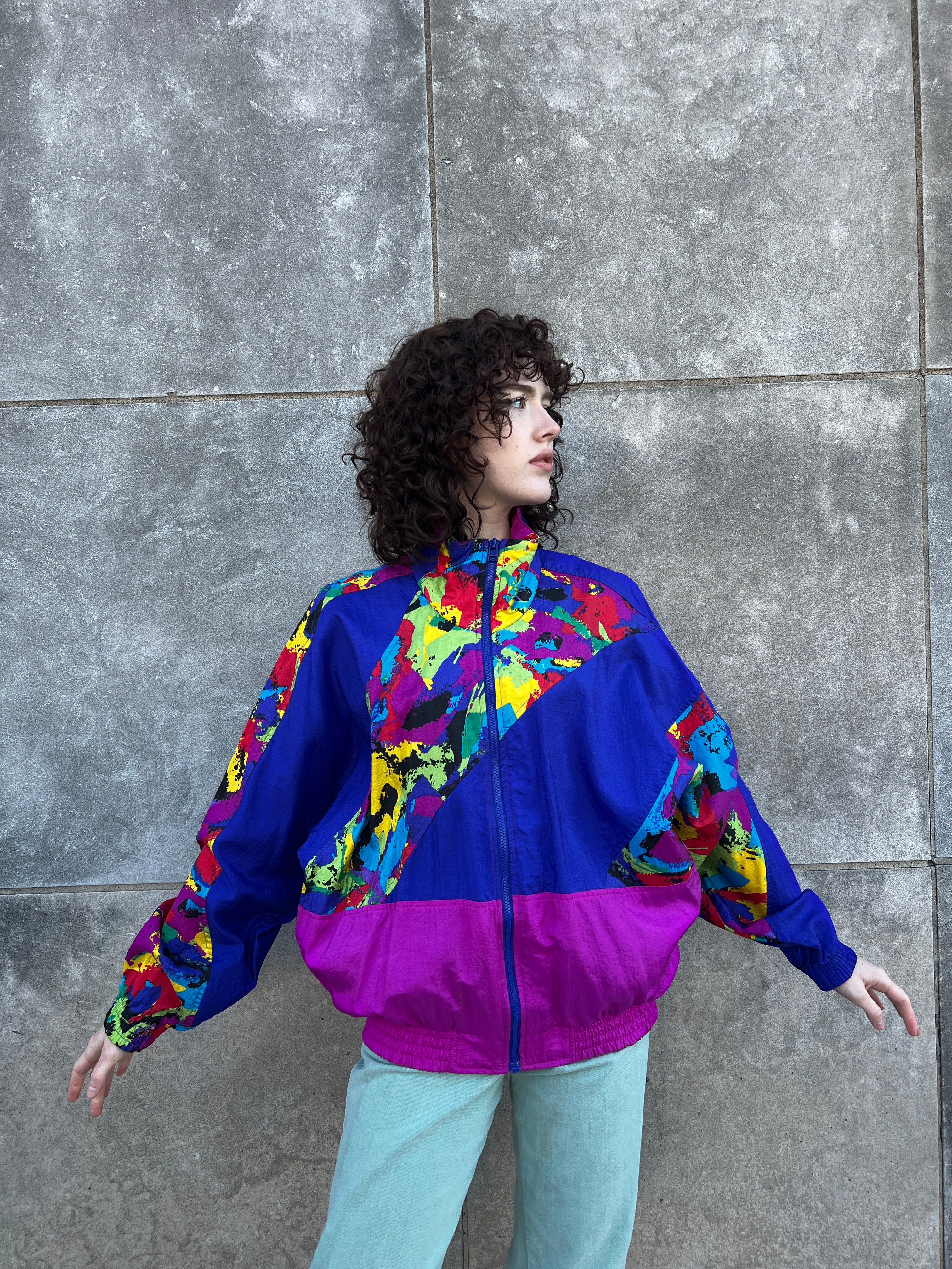 80s Purple Fuchia Nylon Wind Jacket, Nike – The Hip Zipper Nashville