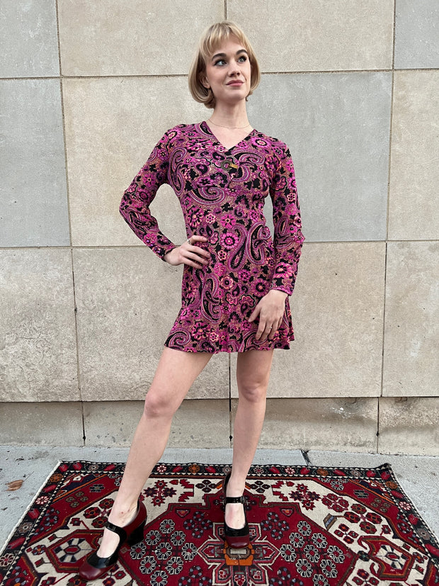 60s clearance paisley dress