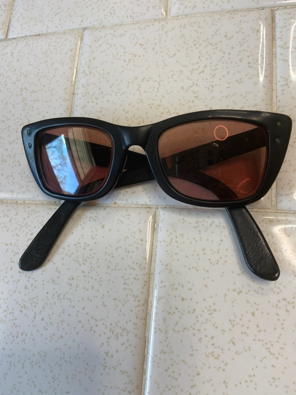 Vintage Black Frame, Brown Lens Carribbean Sunglasses, Ray Ban